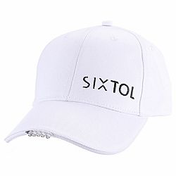 Sixtol Šiltovka s LED svetlom B-CAP 25lm, USB, uni, biela