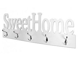 Nástenný vešiakový panel Sweet Home, biely%